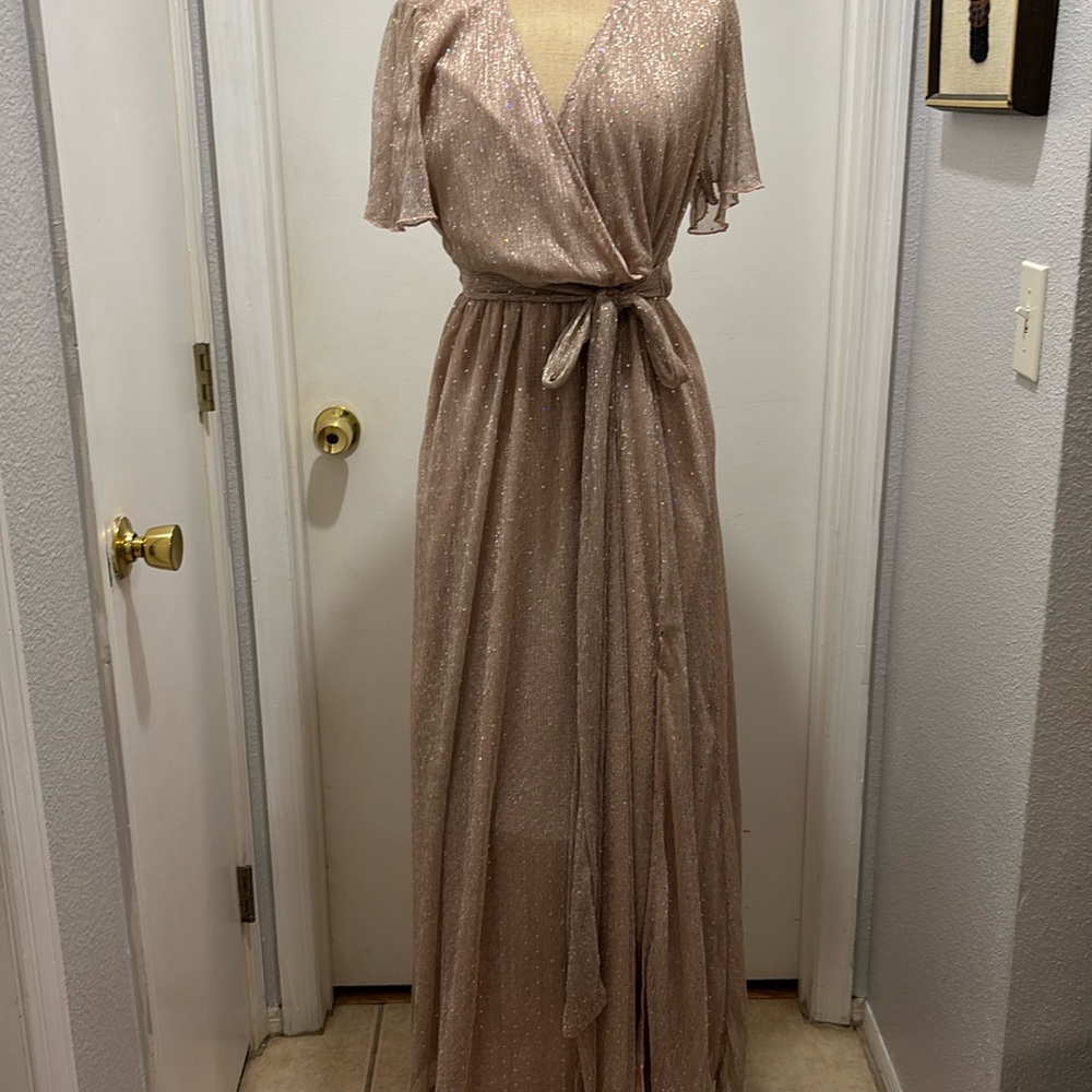 Simpler Pink Glitter Gown